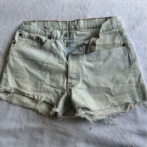 Vintage Levi patch work shorts